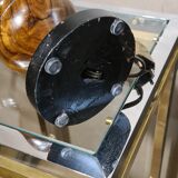 Lamp 1950 foot turn in olive tree, 45x23