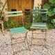 Paire de chaises pliantes de jardin