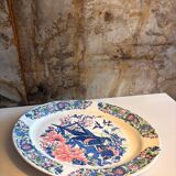 Large plate with bird motif, Stoviglierie pottery.