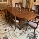 Set of 10 antique Trafalgar chairs in mahogany with twisted backrest.