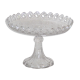 Flat, glass cake display