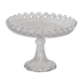 Flat, glass cake display