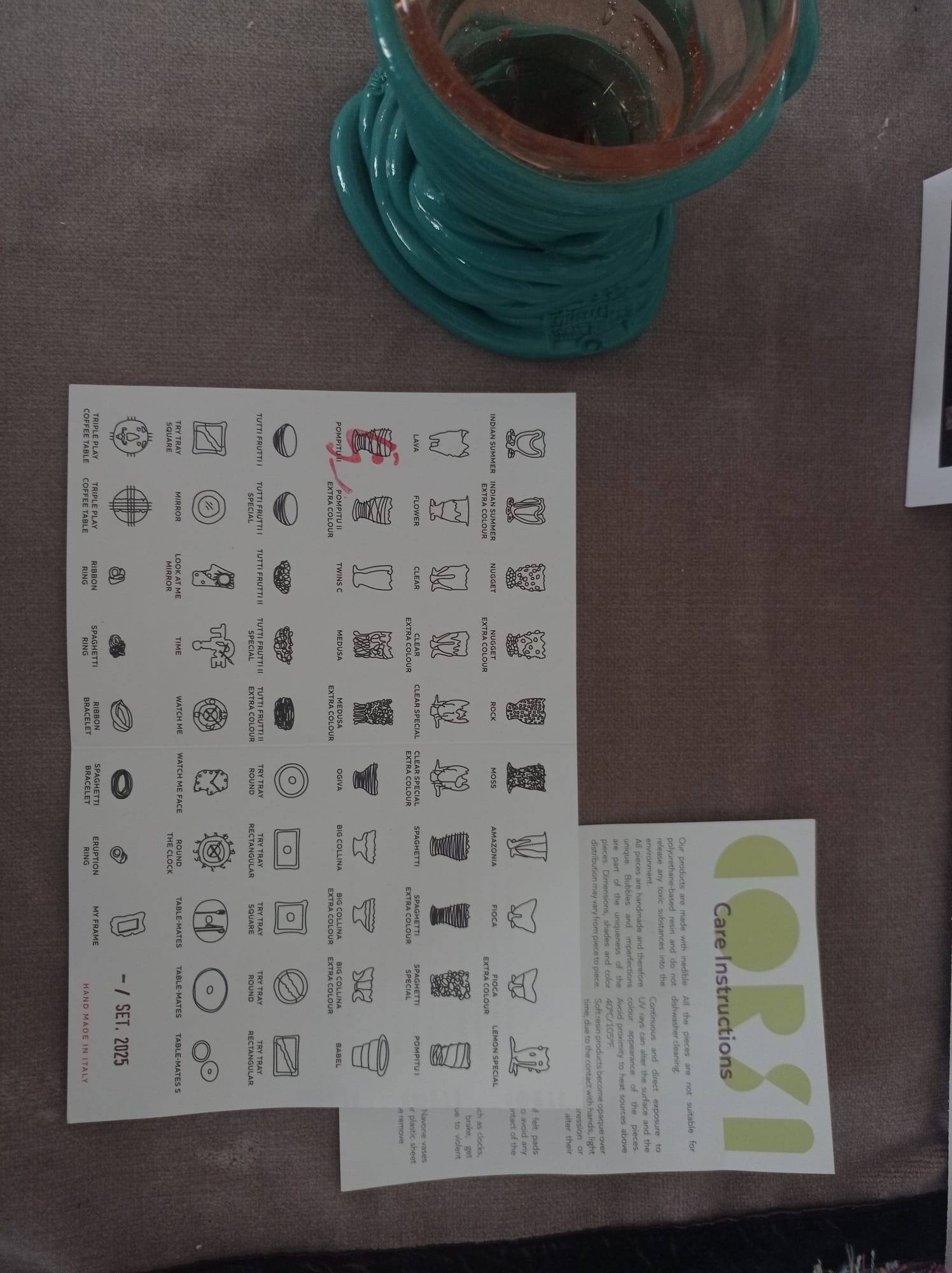 Vase Fish Design Italy – model Pompitu II – resin – postmodern design