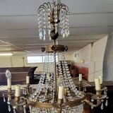 Louis XV style hot air balloon or basket chandelier circa 1900