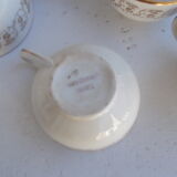 Lot 10 cups + saucers sarreguemines