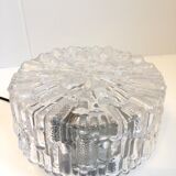 Ceiling light in chiseled glass from the 1950s