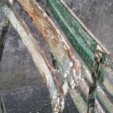 2 folding bistro / garden chairs fermob 1950