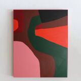 Colorful stretched canvas painting "abstraction 3" by bODASCA