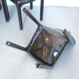 Set de 4 chaises Selene marron Magistretti Artemide