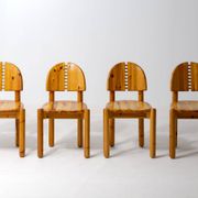 Dining chairs in pine by Rainer Daumiller