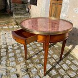 Pink hot water bottle table