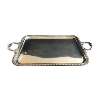 Silver metal tray