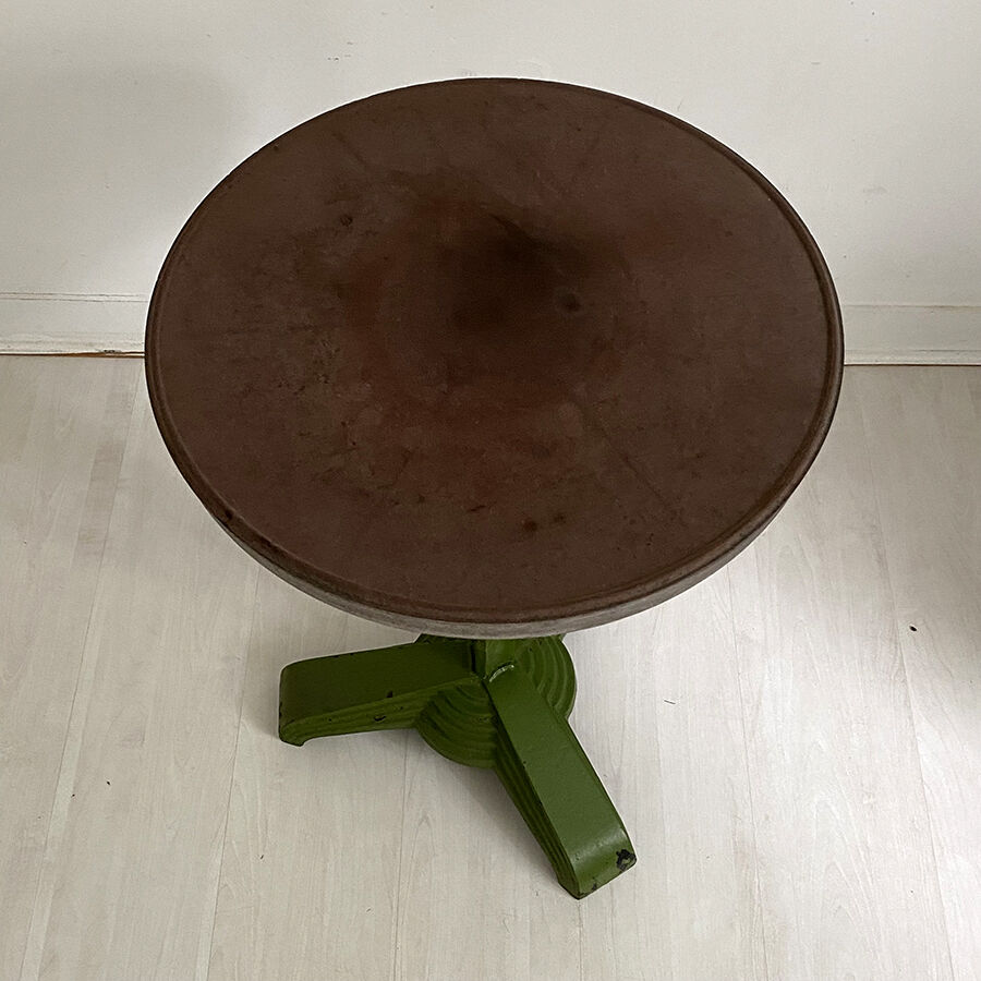 Table bistrot Art déco fonte et bakelite