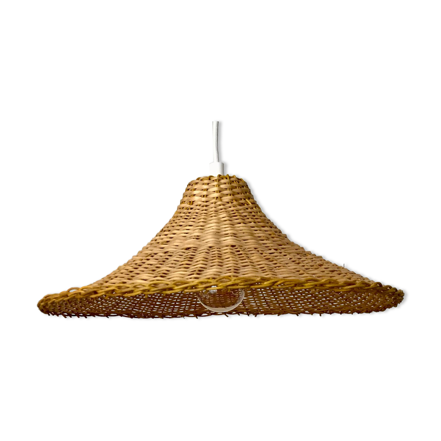 Vintage rattan suspension