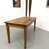 Restored pine farmhouse table