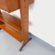 Vintage modular secretary shelf bookcase in teak from the 60s