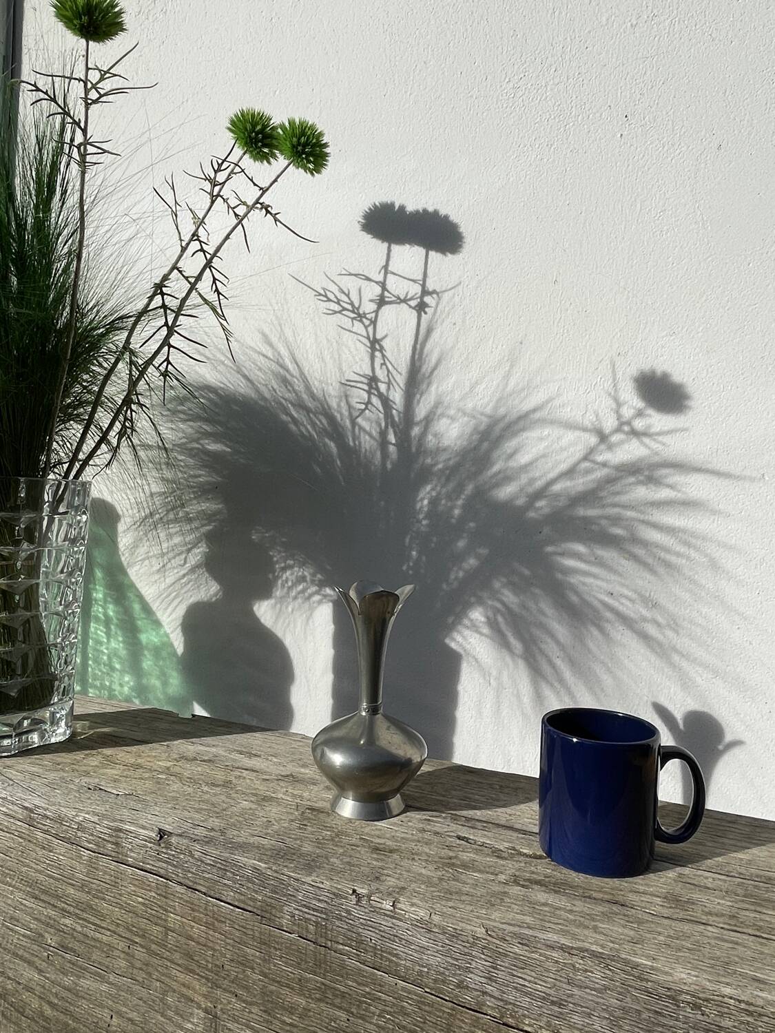 Small Scandinavian pewter bud vase (Norway)