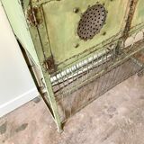 Storage cabinet in water green metal