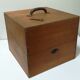 Vintage wooden filing box