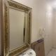 Large mirror with gold frame