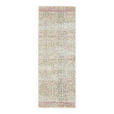1970s Vintage Turkish Hand-Knotted Wool Cotton Beige Runner Rug 80x216