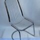 Pair of  gastone rinaldi chrome dining chairs