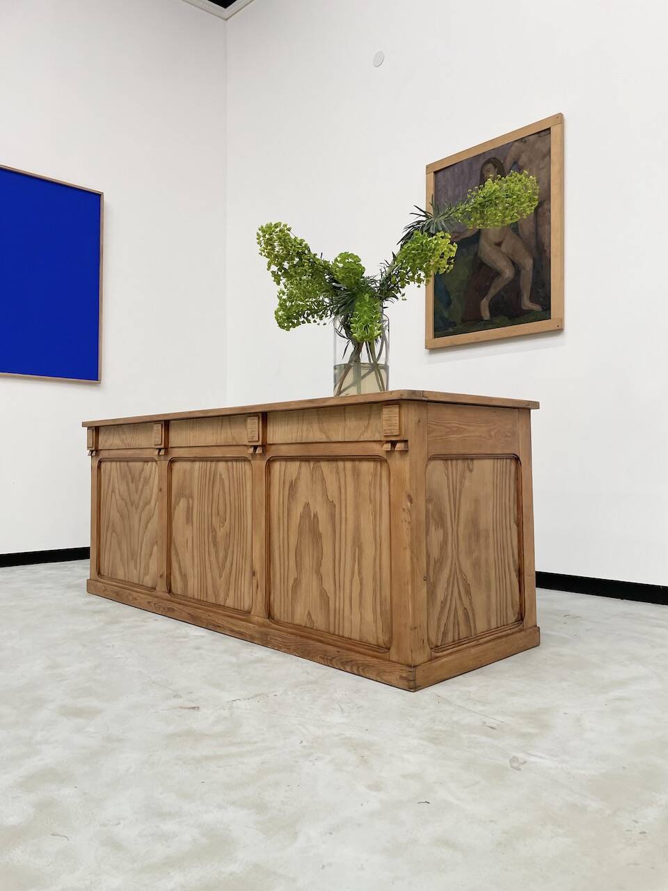 2m central island pine counter