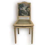 Pair of caned chairs