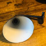 Industrial sconce in green and white