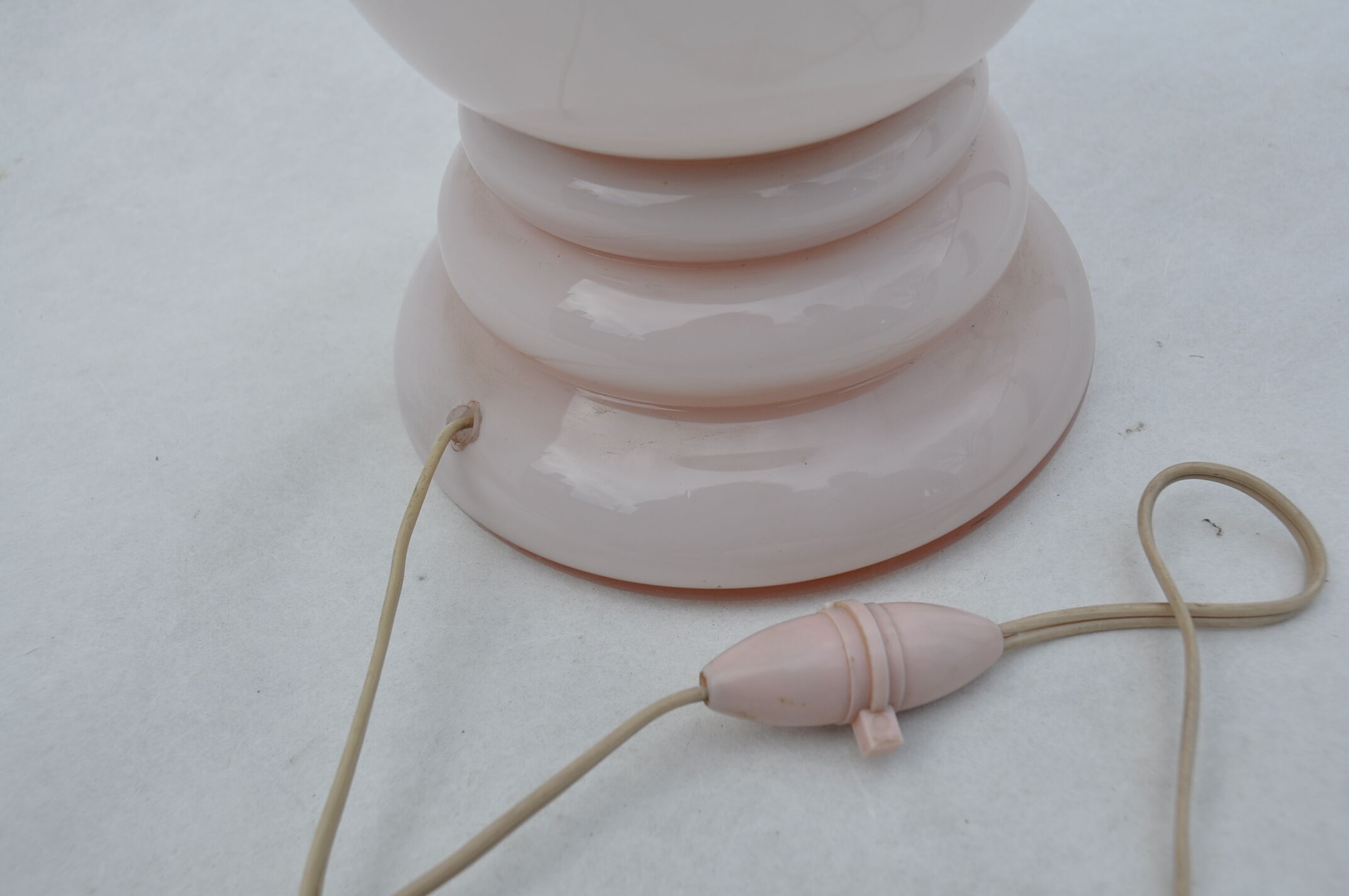 50 years pink opaline lamp - vintage