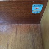 Pair of nightstands Tineo 60s wood plates