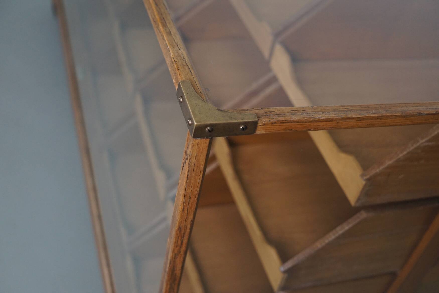 Antique British Oak Haberdashery Cabinet or Shop Counter, 1920/30s