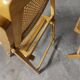 Set de 3 chaises  cannées  pliantes vintages 70