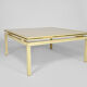 Table basse, aluminium laqué et laiton, années 1970, par Pierre Vandel