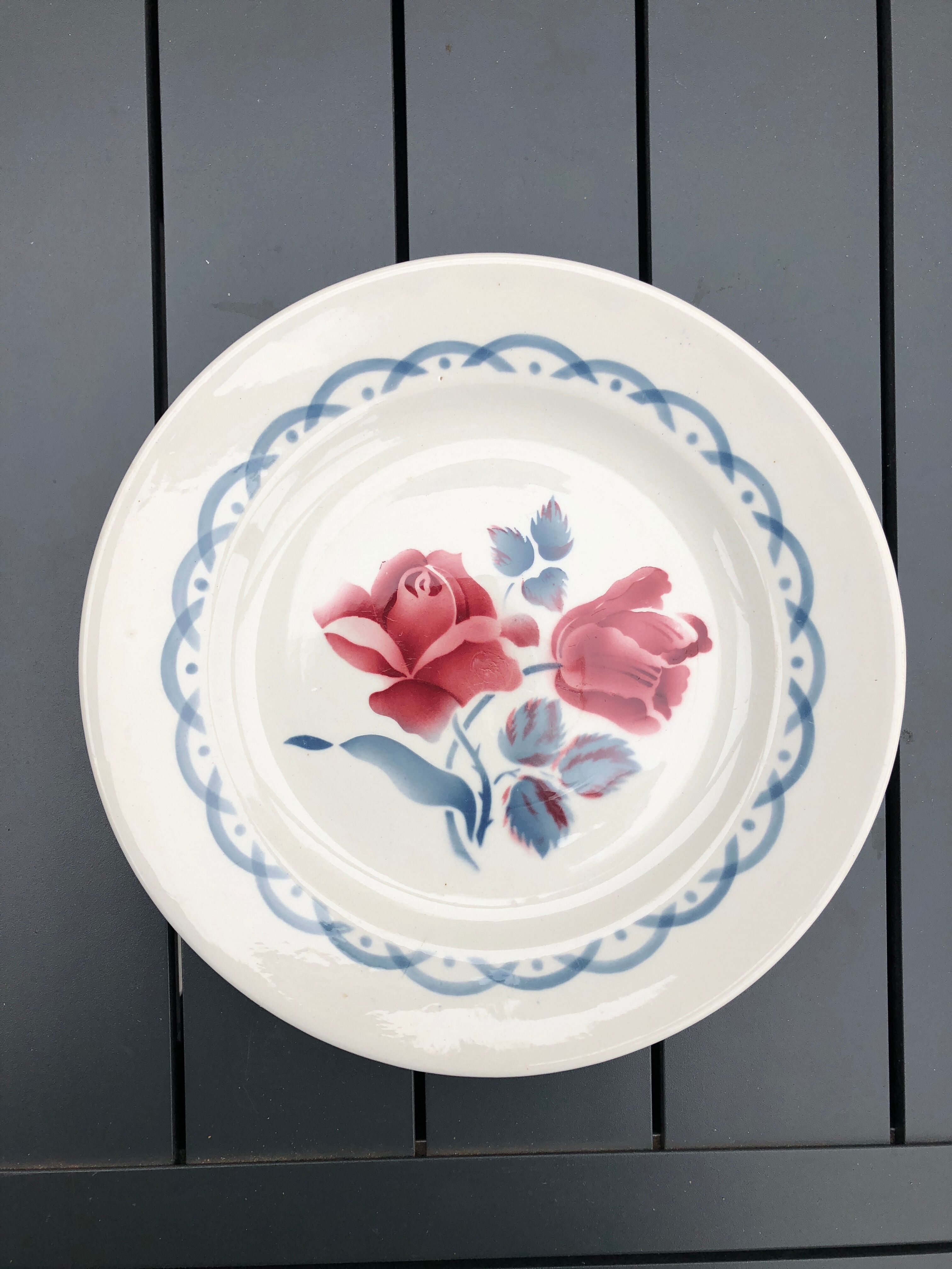 4 dessert plates digoin cannes