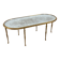 Maison Baguès coffee table in gilded bronze and aged mirror – 1950s