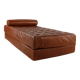 Scarce dutch design all leather daybed by Martin Visser for Spectrum Hollan