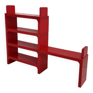 Etagère modulable rouge - 1970