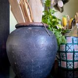 Painted terracotta pot