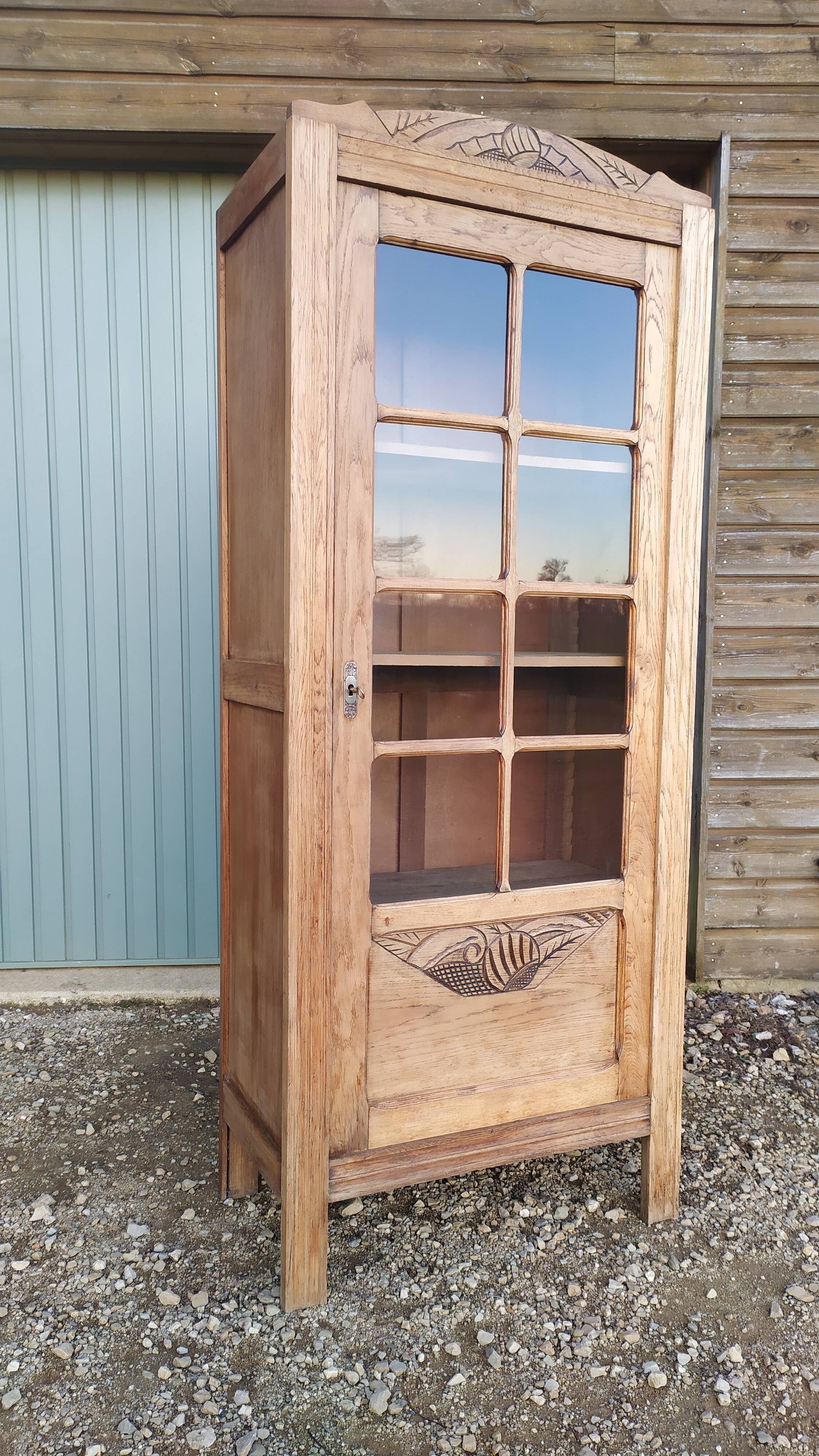 Parisian art deco wardrobe glazed