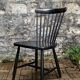 Scandinavian chair Sven Erik Fryklund for HagaFors blackened wood 1950