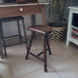 Vintage turned wooden stool