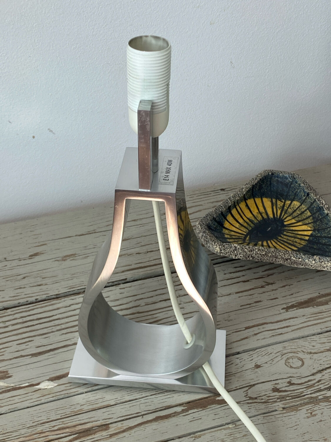Lampe en aluminium design, Klabb Ikea, années 90