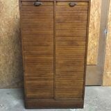 Furniture with double curtains