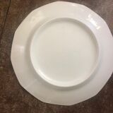 Set of 6 old flat plates with flower pattern
