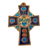 Celtic cross Jc Taburet in Quimper ceramic