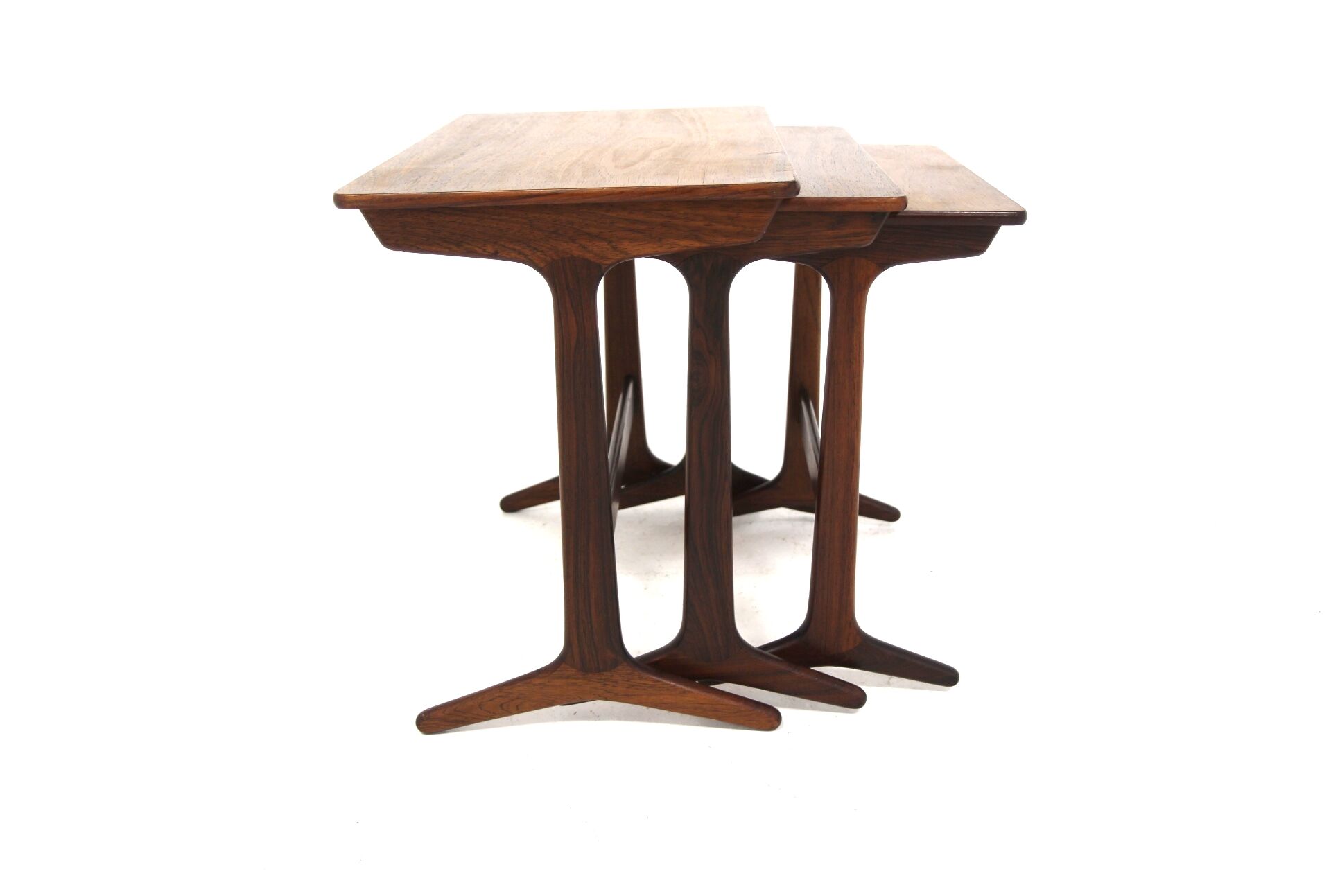 Rosewood nesting table, Erling Torvits, Heltborg Møbler Domus Danica, Denmark, 1960