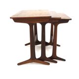 Rosewood nesting table, Erling Torvits, Heltborg Møbler Domus Danica, Denmark, 1960