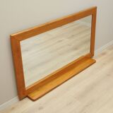 Mirror in mahogany frame, Italian design, 1970s, production: Italy