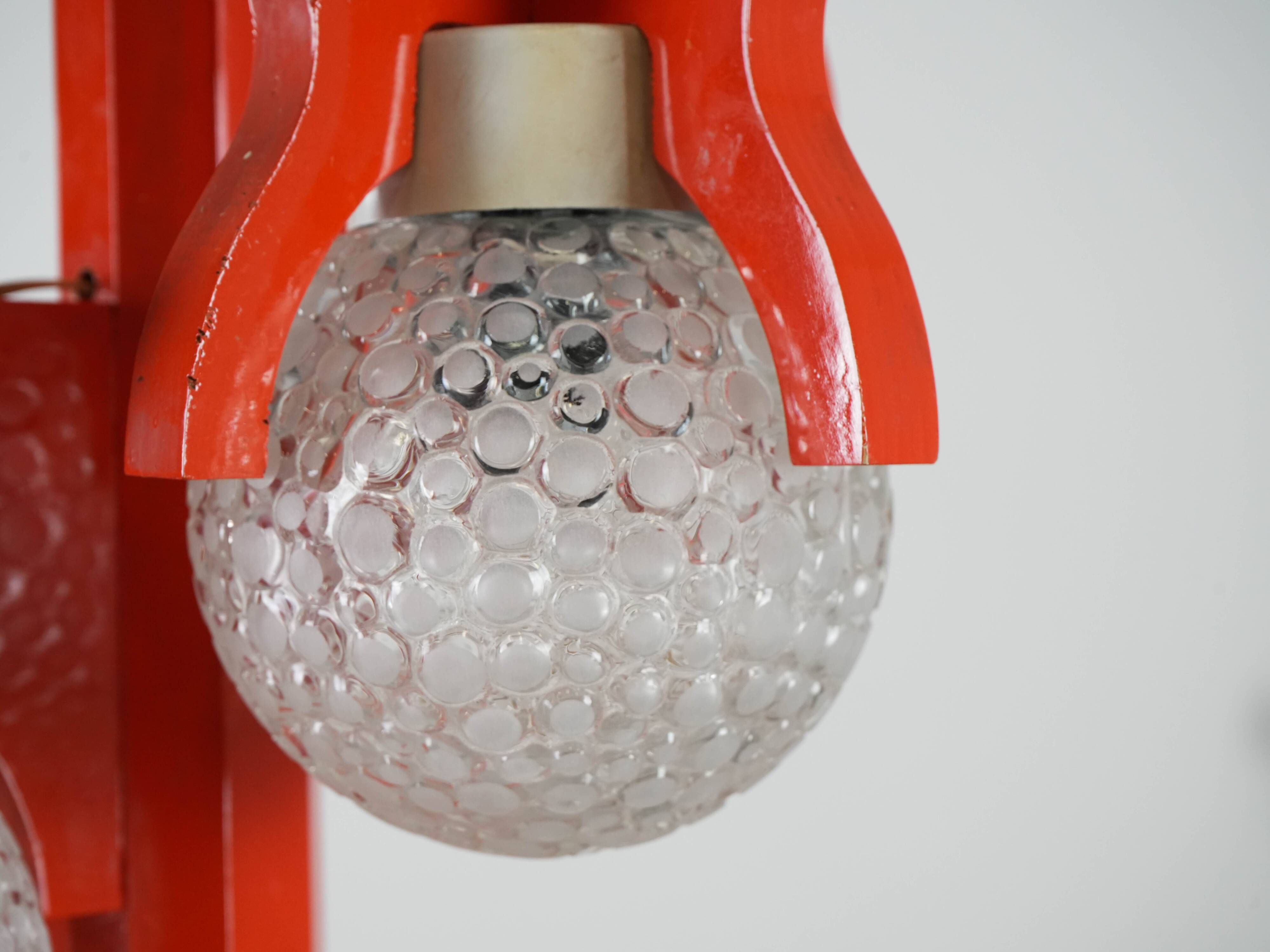 Pendant lamp, Space Age, 1970s, manufactured in Italy